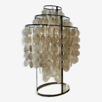 Lampe à pampilles de nacre design par verner panton 1960
