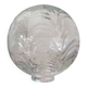 Old transparent glass globe for wall lamp chandelier.