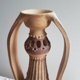 Large vase in Hispano-Moorish style in raw stoneware