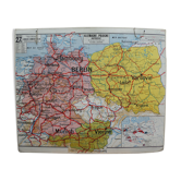 Old school map No.27 of Germany-Poland-Austria - Armand Colin