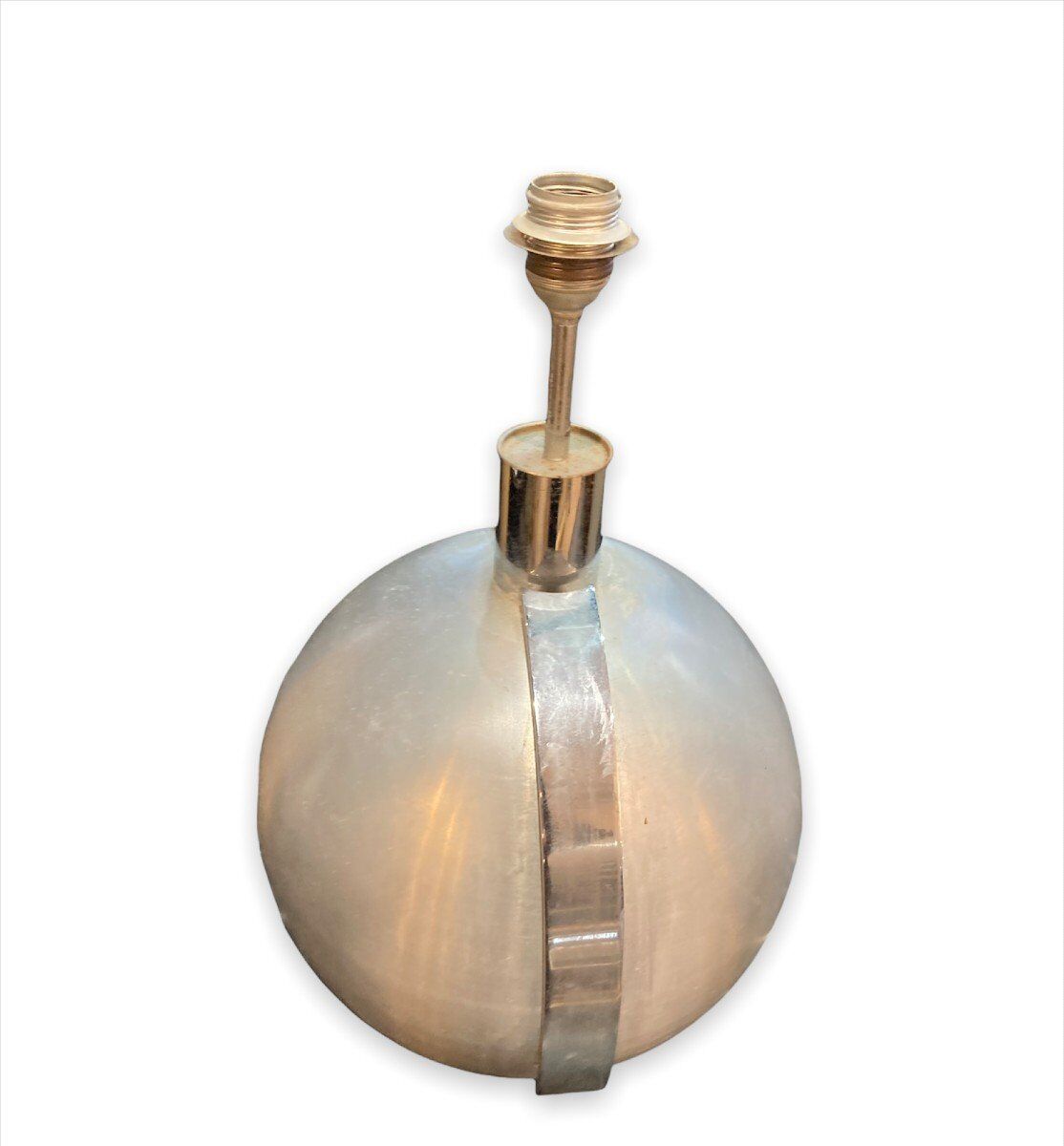 Kappa modernist lamp brushed steel circa 1960-1970 midcentury