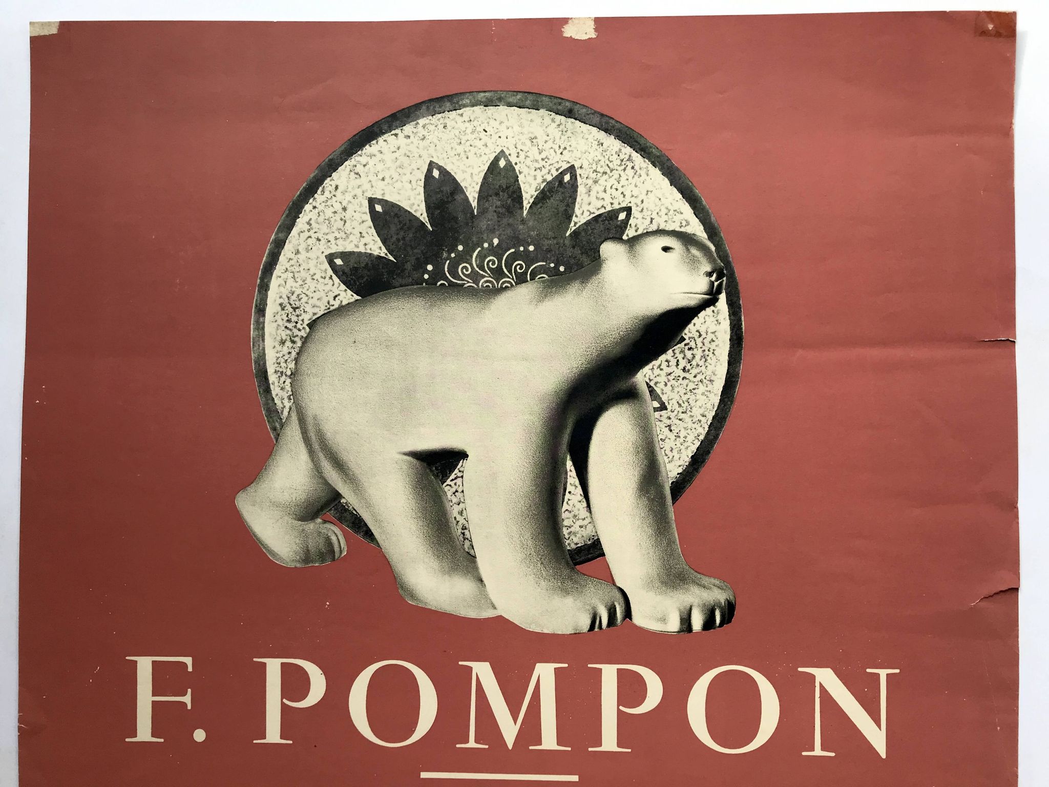 François pompon, galerie lorenceau, 1962. original mourlot photo-lithograph poster