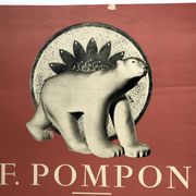 François pompon, galerie lorenceau, 1962. original mourlot photo-lithograph poster