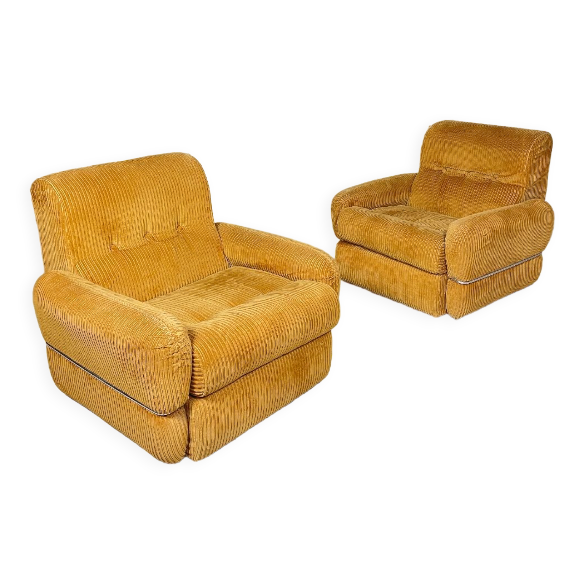 Pair of seventies armchairs