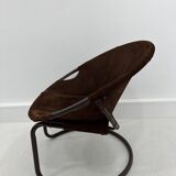 Vintage Suede Ball Chair by Lusch & Co., 1970s