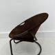 Fauteuil boule vintage en daim par Lusch & Co., 1970s