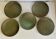 Set of 5 ceramic dessert plates