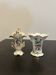 Pair of bride vases in porcelain