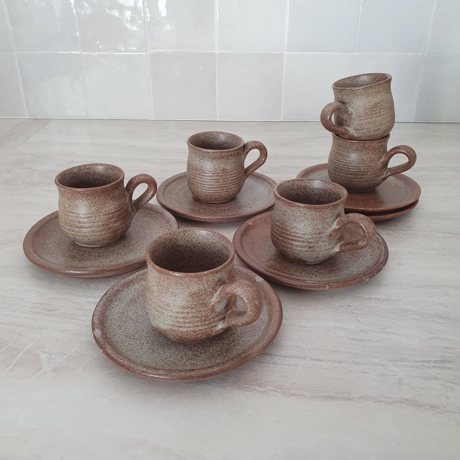 Stoneware coffee service from Vallauris