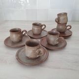 Stoneware coffee service from Vallauris