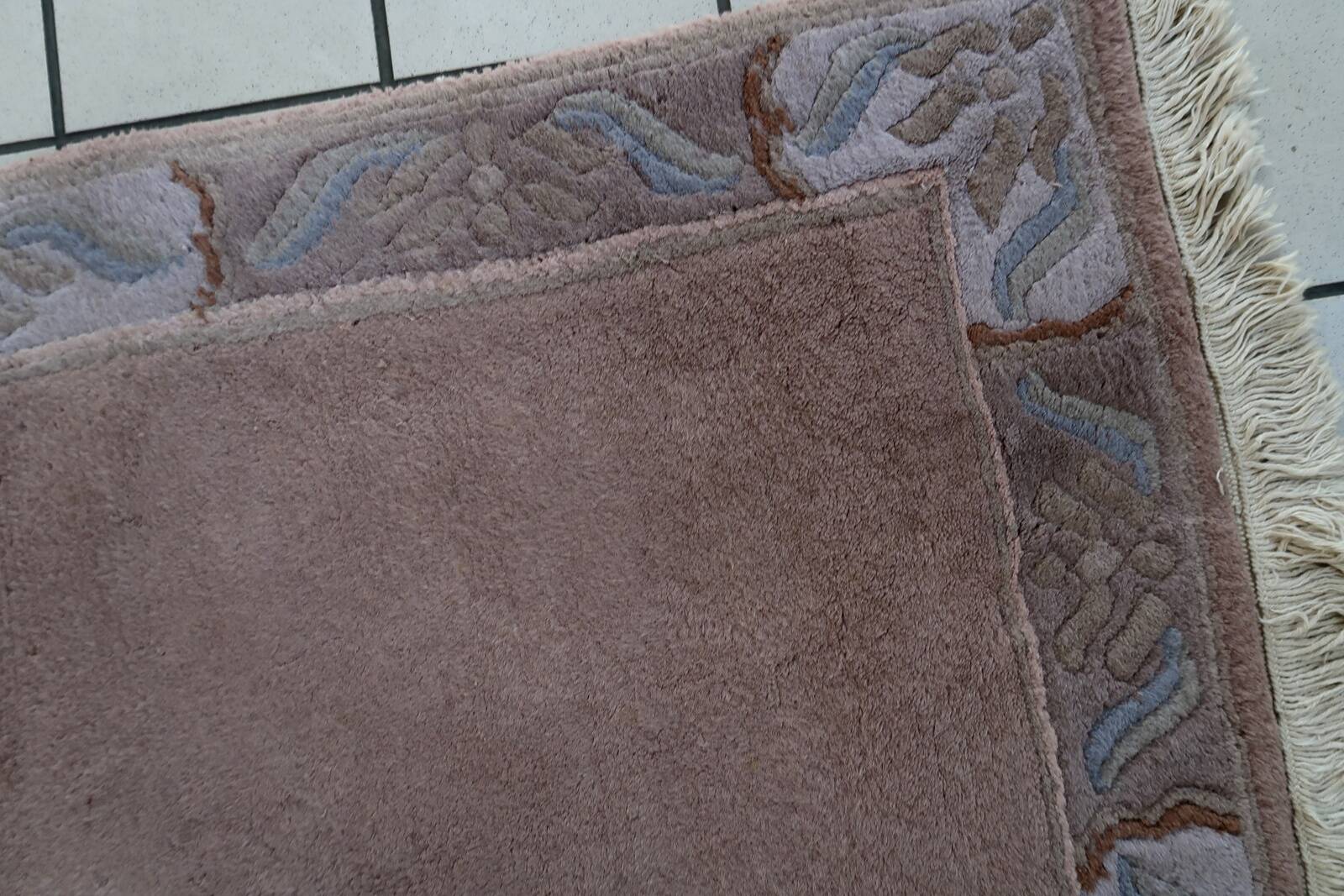 Tapis Vintage Khaden Tibétain en Laine (71cm x 141cm), Années 1970