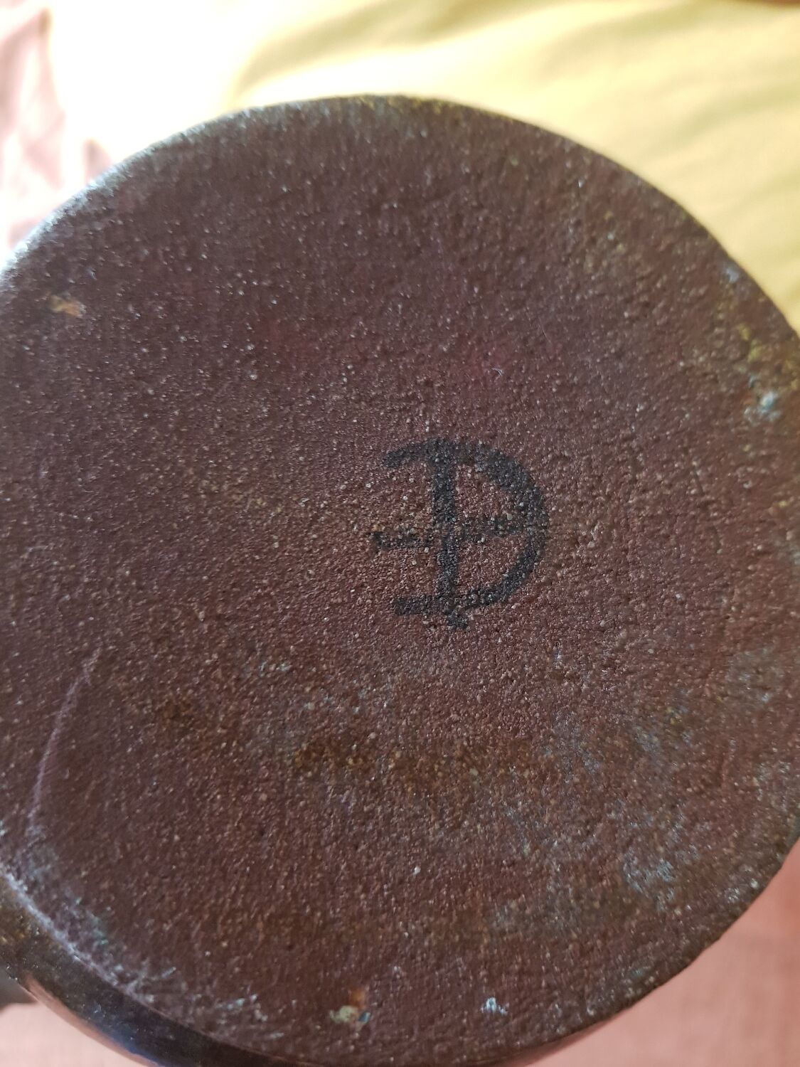 Vintage ceramic vase signed