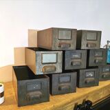 Set of 3 industrial lockers