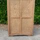 Parisian wardrobe 2 sliding doors fir raw wood
