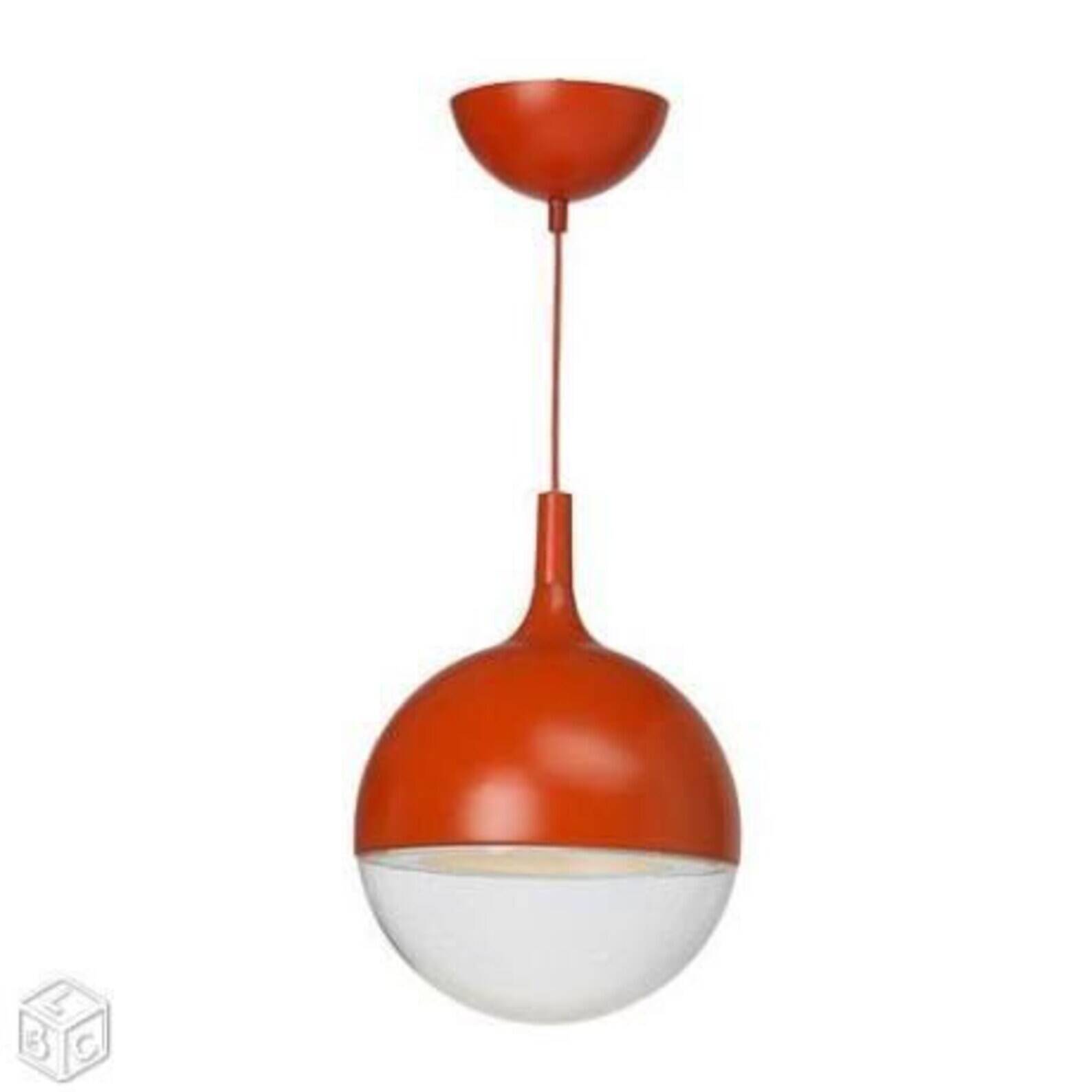 Vintage Ikea Väster Orange Space Age Pendant Lamp 1990 - Knut Hagberg Design