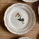 Set of 6 vintage flat plates, model Moineaux de Paris de Gien