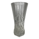 Large molded crystal vase