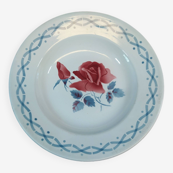 Vintage plate janine digoin floral patterns