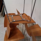 Set of 6 scandinavian chairs