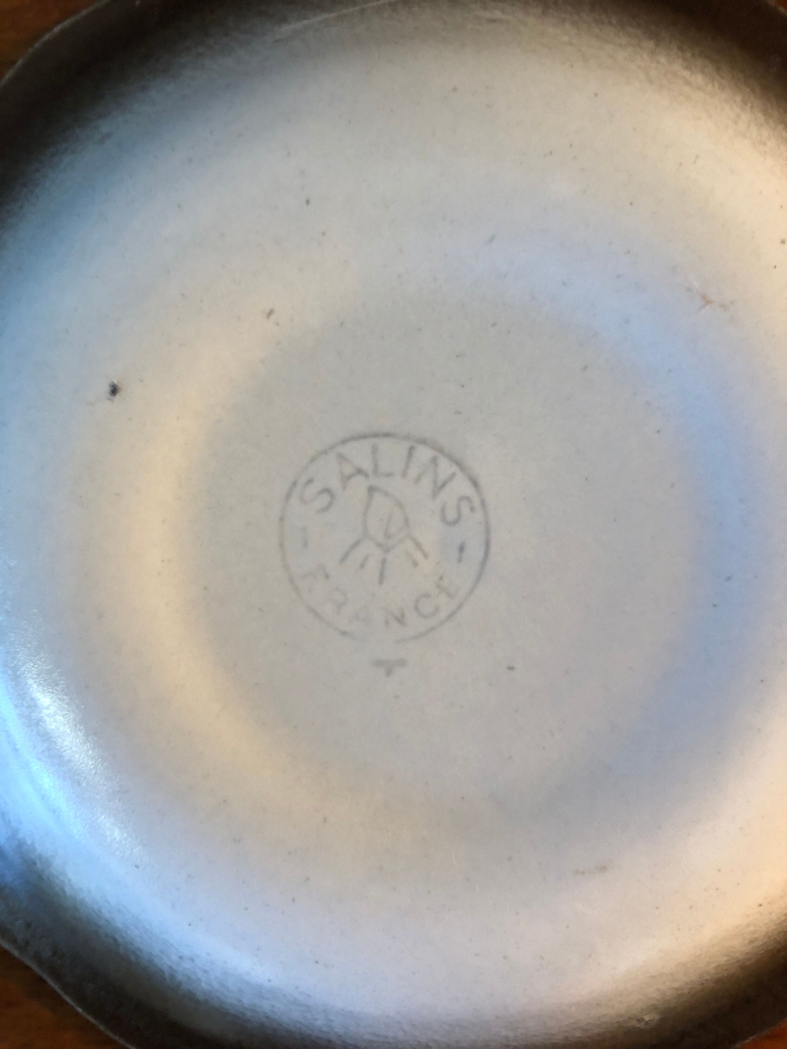 Set of 7 cups and saucer Salins France