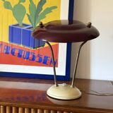 Mid-century brass table / desk lamp, France ca. 1950