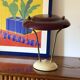 Lampe de table/bureau en laiton du milieu du siècle, France vers 1950