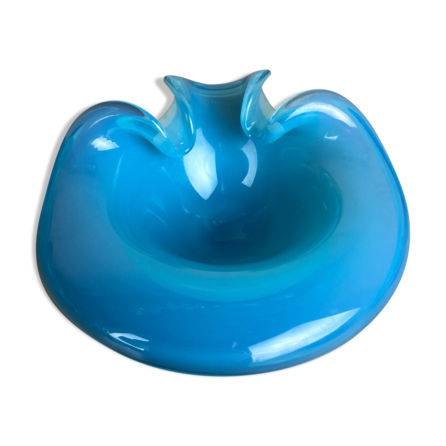 Murano glass shell bowl by Antonio da Ros Cenedese, 1960s
