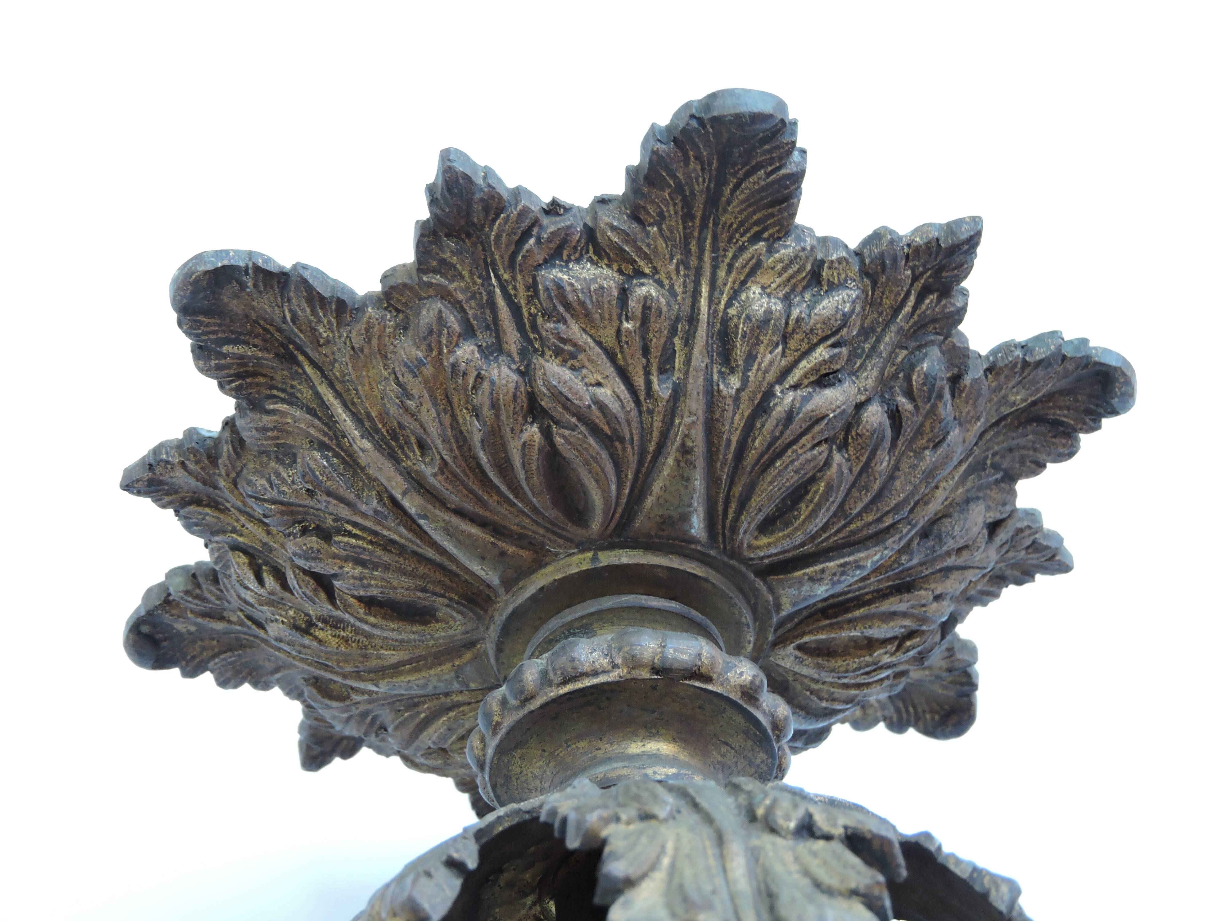 Lantern suspension of gilded bronze vestibule of the period of the XX th century