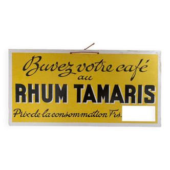 Old authentic Rum catonnée advertisement