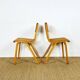 2 school chairs from the 1960s