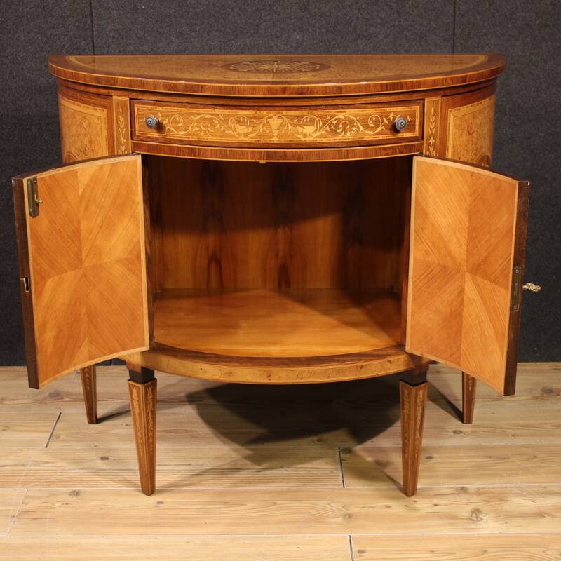 Italian Louis XVI style half-moon sideboard