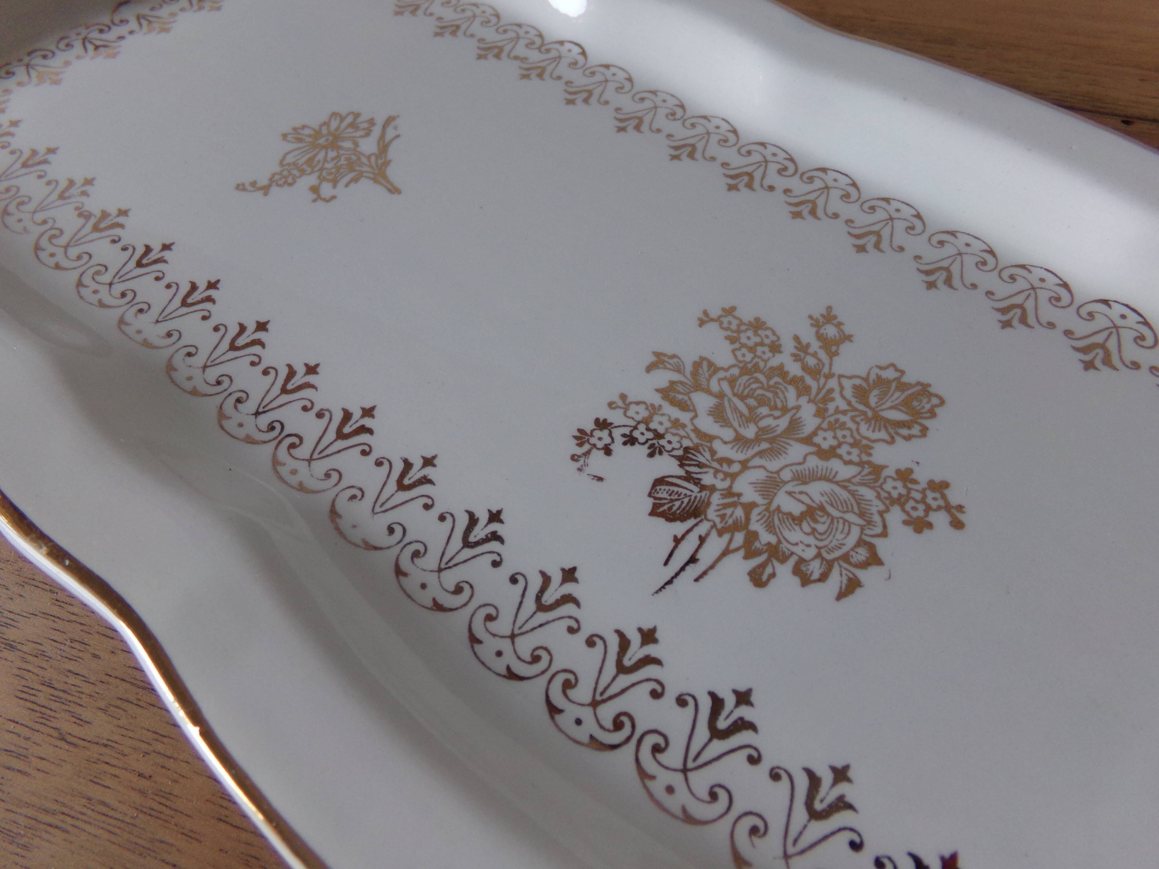 Cake dish platter Digoin Sarreguemines