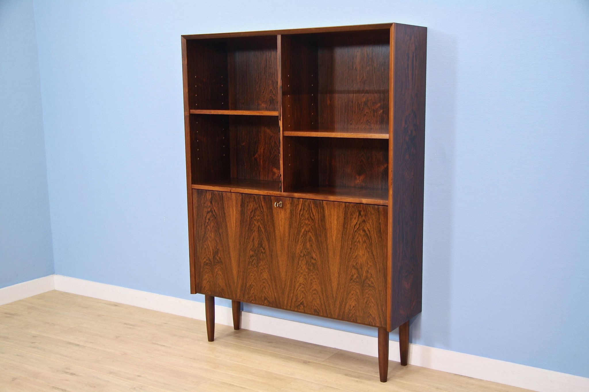 Bibliothèque danoise en palissandre par Gunni Omann pour Omann Jun Møbelfabrik, 1960