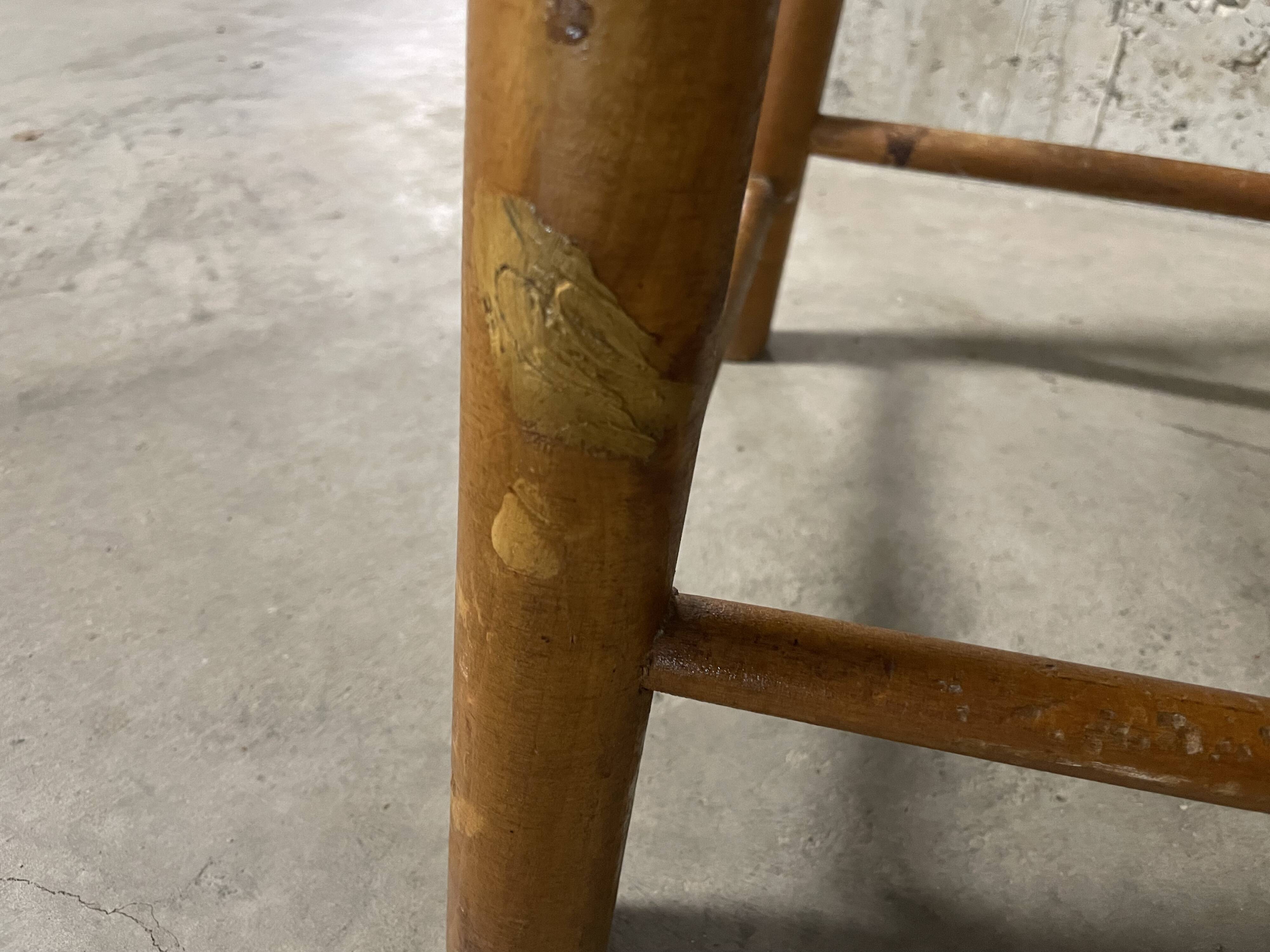 High straw chair for children