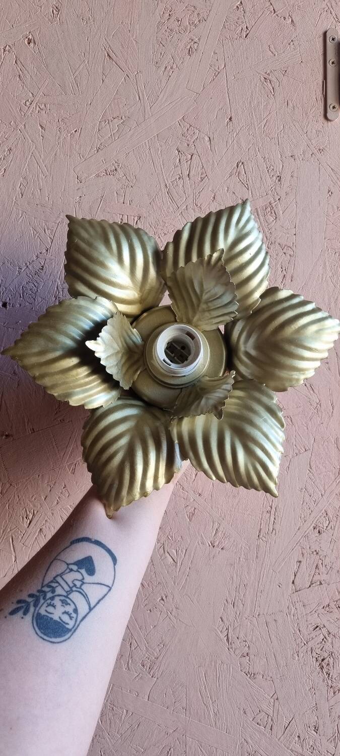Pair of Masca flower wall lights