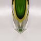 1960s Astonishing Green Vase By Flavio Poli for Seguso. Made in Italy