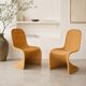 Vintage rattan chairs – cantilever design in the style of Panton – 1970s