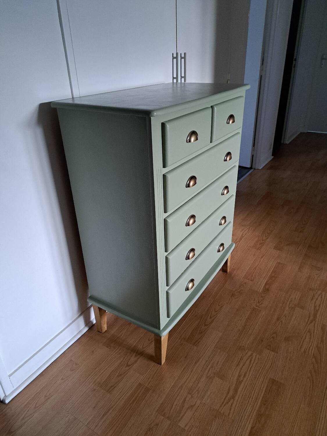 Commode scandinave vert forest 4