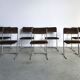 Vintage tubular chrome dining chairs, 1960s