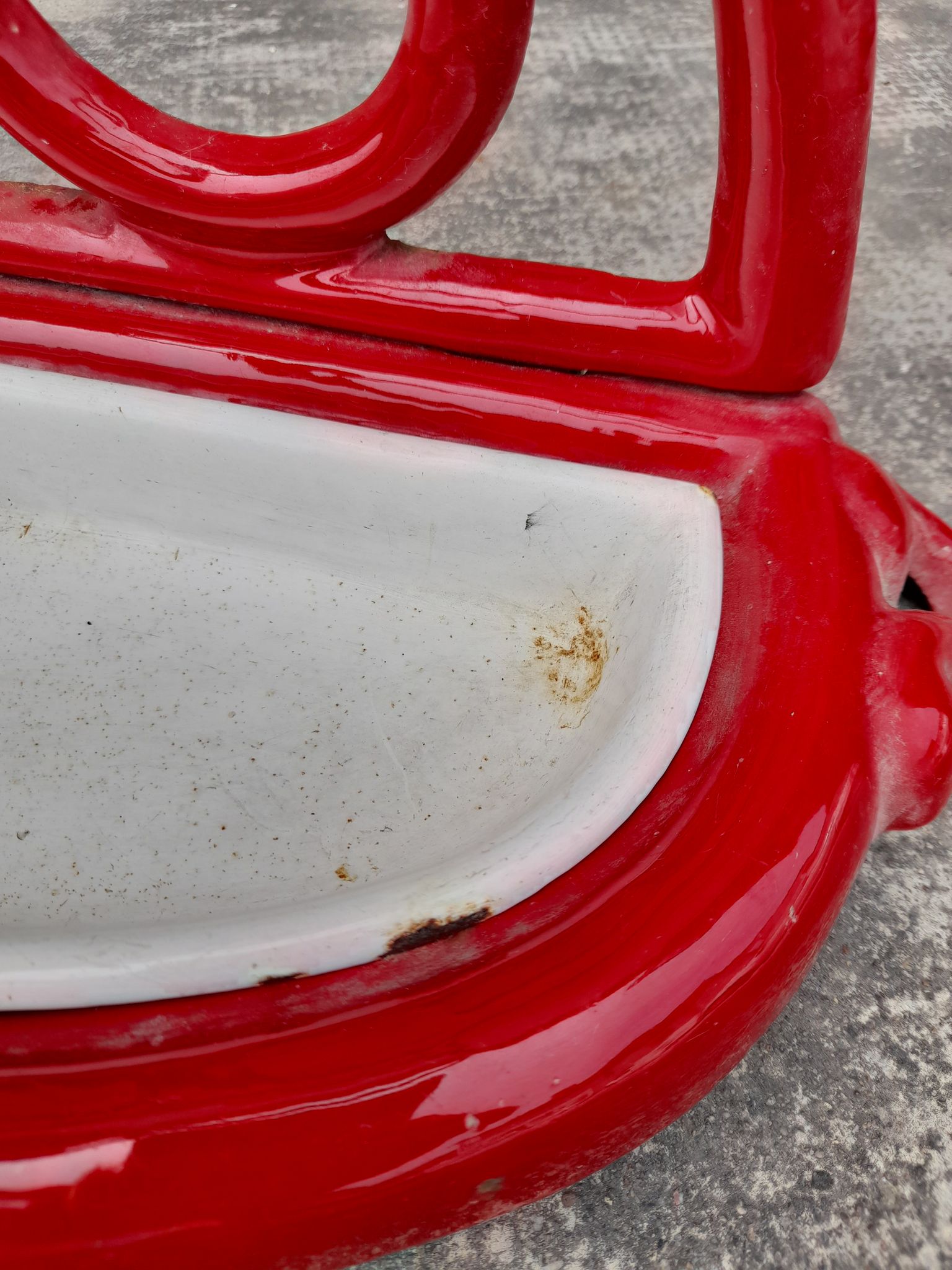 Porte parapluie canne en fonte émaillée