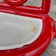 Porte parapluie canne en fonte émaillée