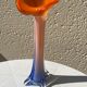 Opalescent calla lily vase vintage