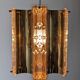Hollywood Regency brass pendant by Vitrika, Denmark circa 1970.