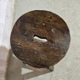 Burmese teak workshop stool