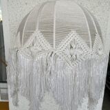 Macramé hanging lamp