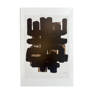 Affiche en impression offset représentant la lithographie # 3