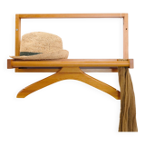 Scandinavian pine wall valet from the 60s-70s.