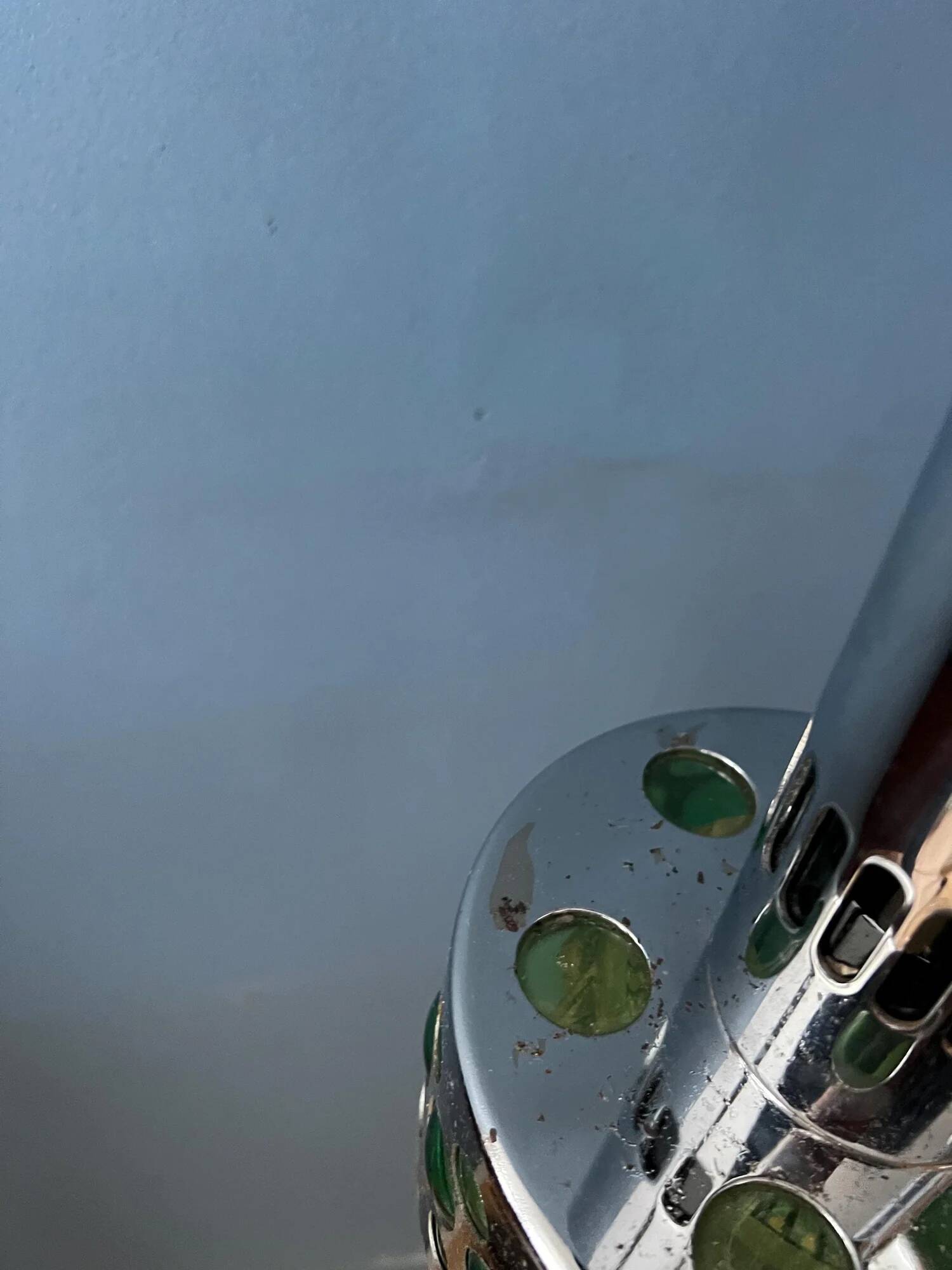 Vintage space age massive green waterfall pendant light