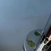 Vintage space age massive green waterfall pendant light