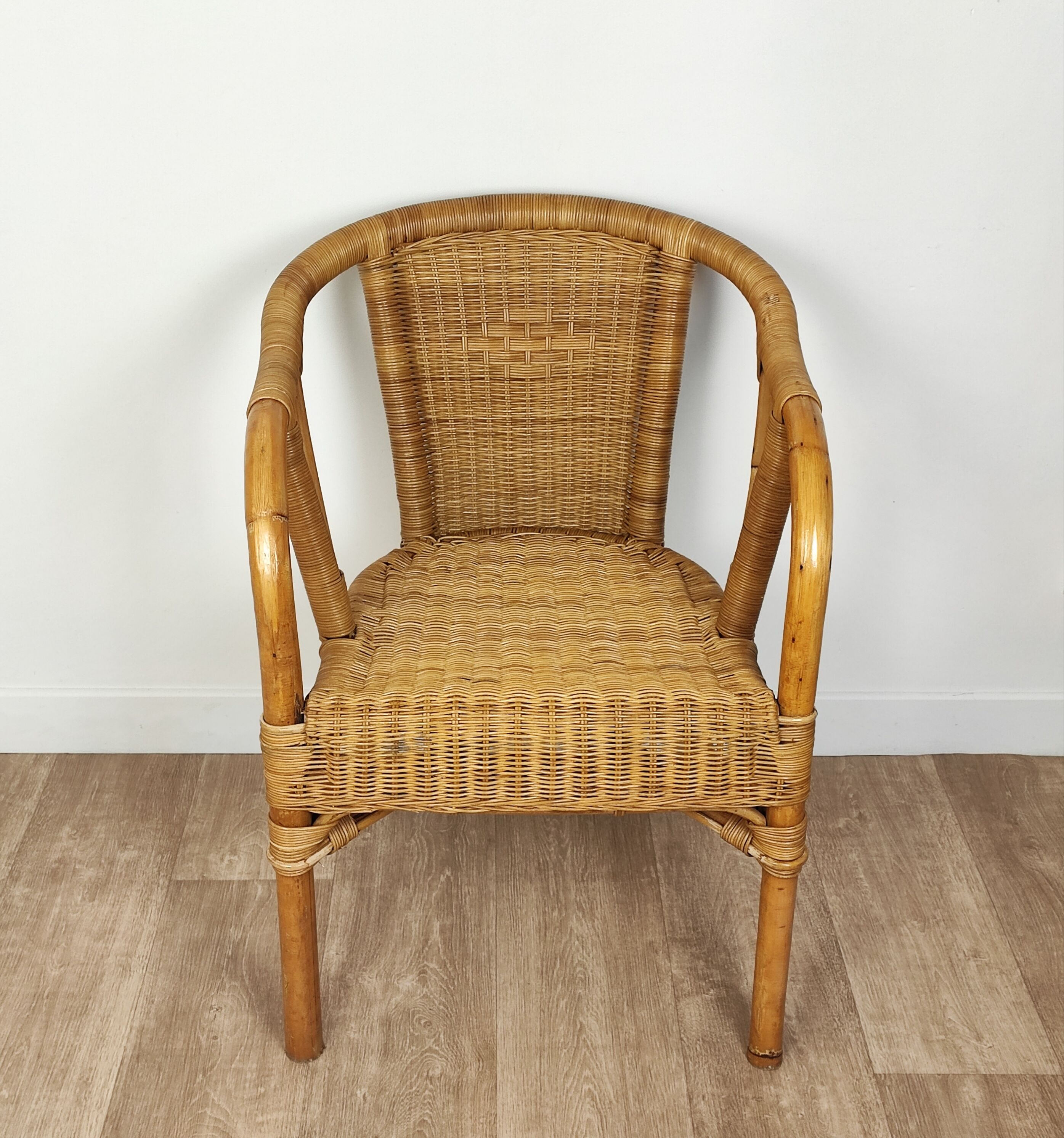 Rattan armchair